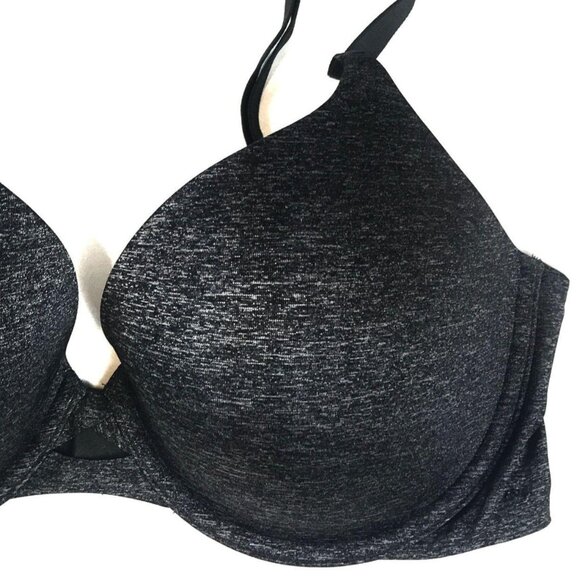 Victoria's Secret 34DD Perfect Shape Black Bra Lined Underwire Adjustable Straps - Picture 3 of 10